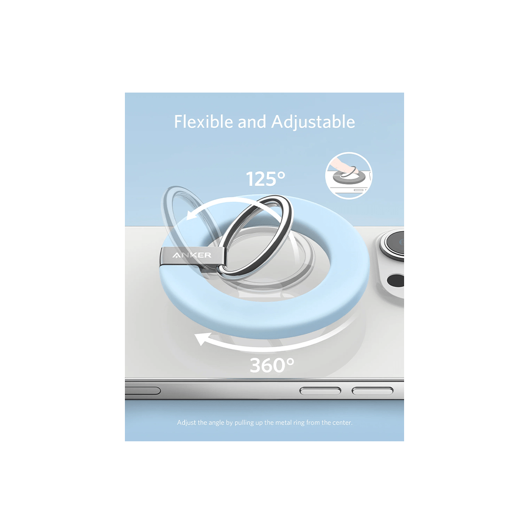 Anker MagGo 610 Magnetic Phone Grip - Misty Blue in Qatar Anker MagGo 610 Magnetic Phone Grip - Misty Blue in Qatar